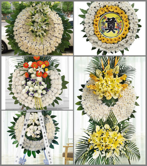 四川成都邛崃市固驿镇花园村花圈速递